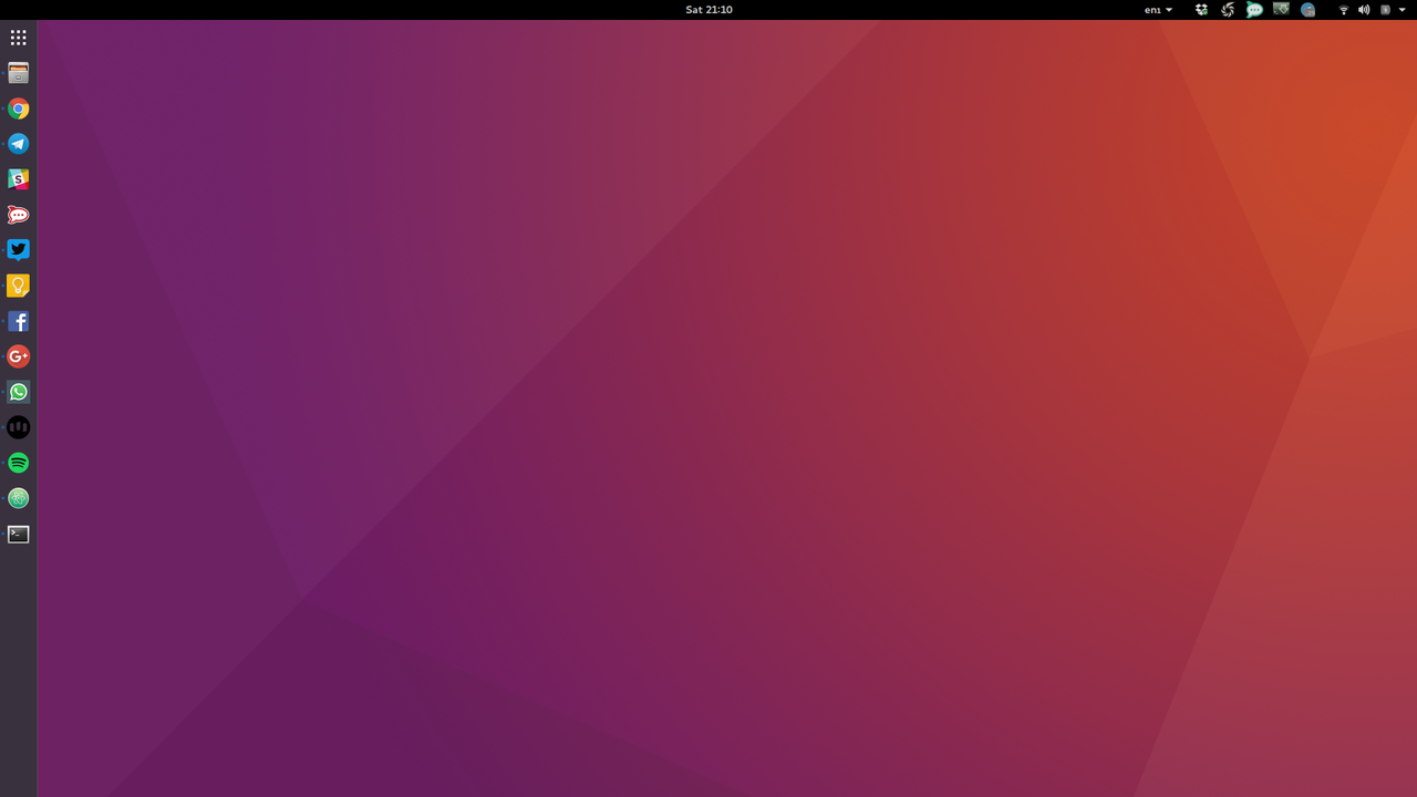 My new Ubuntu GNOME Desktop
