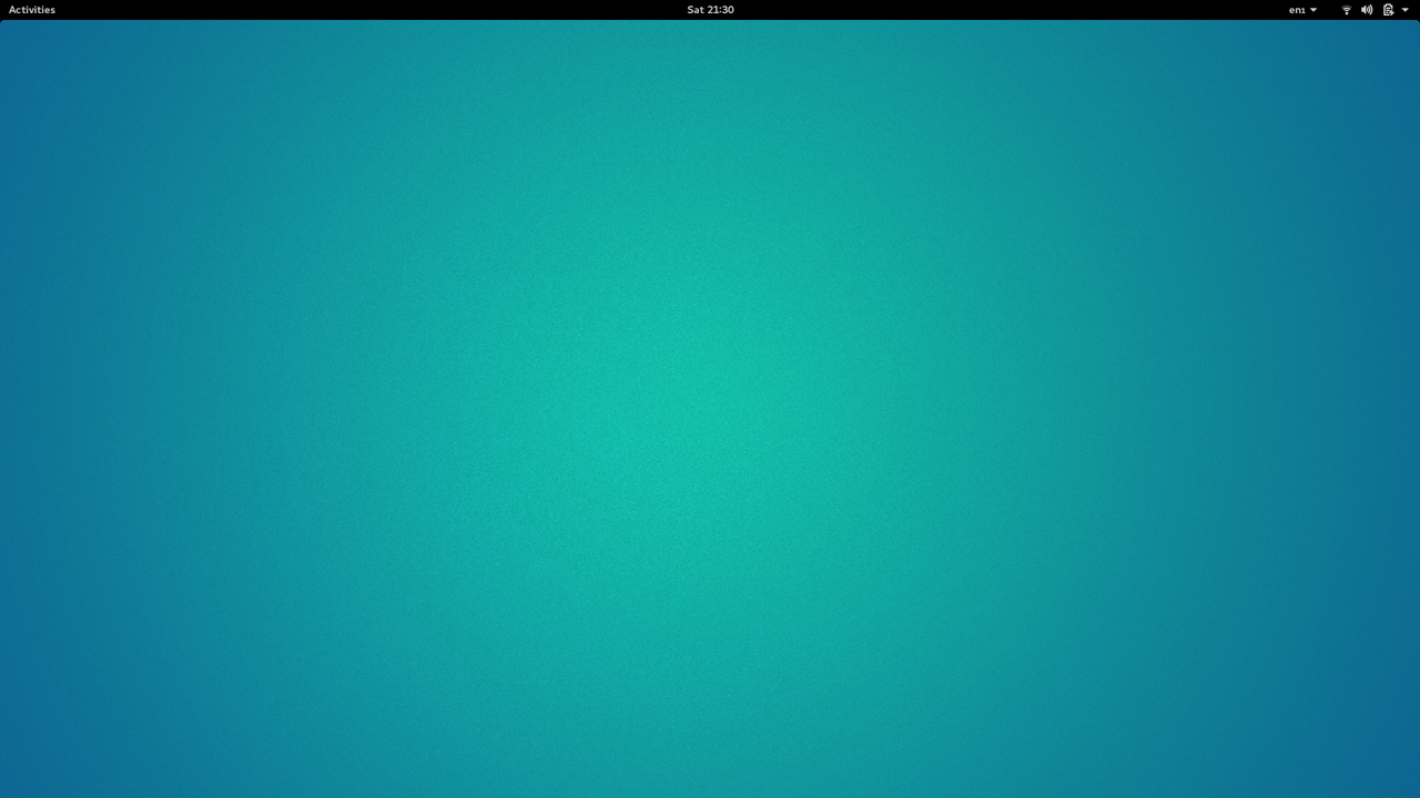 Default GNOME Desktop