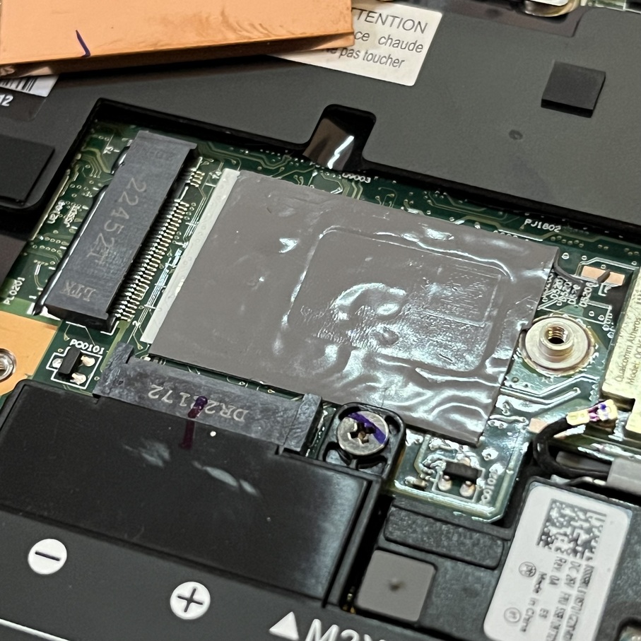 SSD removed